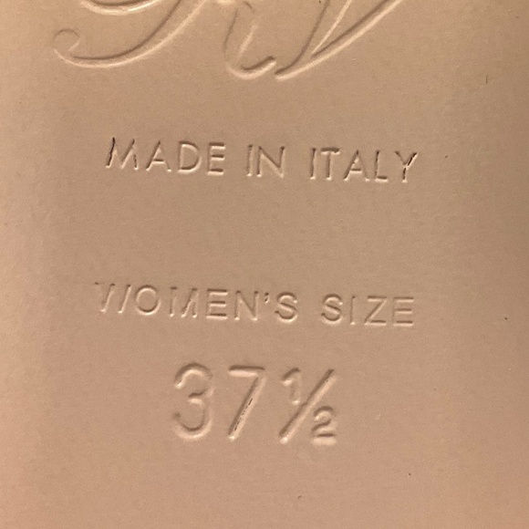 ROGER VIVIER BLACK / IVORY / GOLD BUCKLE LOW HEEL LEATHER SLINGBACK PUMPS - Picture 7 of 7